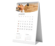 Calendário De Mesa Wire O Vertical Com 24 Páginas Sem Verniz Base Papel Paraná 2Mm E Páginas Couchê 150G  4X4