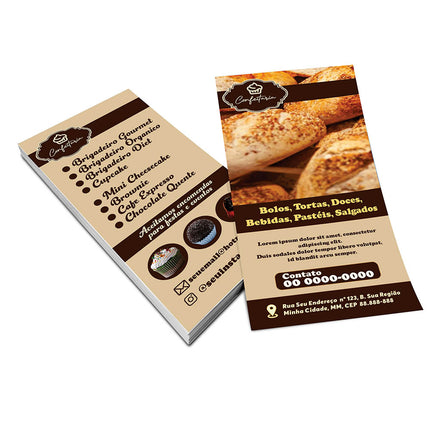 Panfletos, Flyers E Folhetos - Apergaminhado 180G