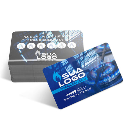 Cartões Fidelidade  Plástico Compacto 50G