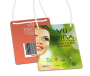 Credencial Couche 300G Com Cordão 87X120Mm