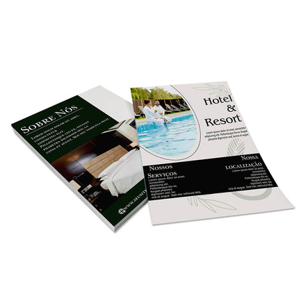 Panfletos, Flyers E Folhetos Couchê 115G Sem Verniz