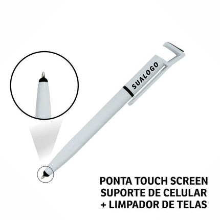 Canetas  Plásticas Multifunção Suporte De Celular