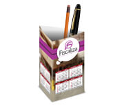 Calendários E Folhinhas 2025 Calendário De Mesa Porta Canetas Vertical Couchê 250G  Verniz Uv Total Frente  4X0
