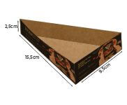 Embalagens Para Delivery Kraft 250G Fatia Pizza Para Balcão  4X0