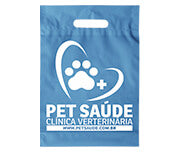 Sacolas   Plásticas Boca Vazada 400X500Mm Azul  1X0