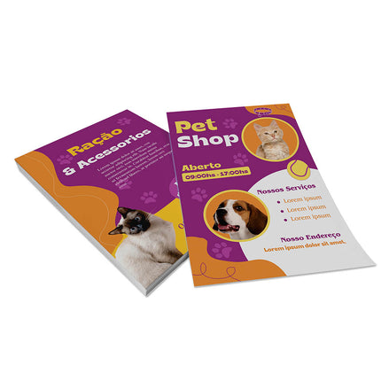 Panfletos, Flyers E Folhetos Couchê 90G Sem Verniz