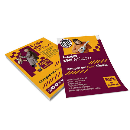 Panfletos, Flyers E Folhetos - Couchê