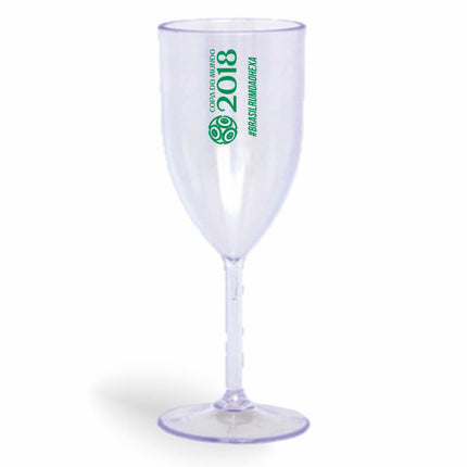 Taça De Vinho 330Ml Impressão  Transparente Cristal  1X0