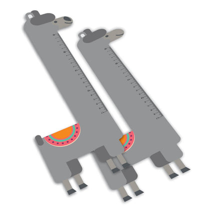 Réguas Pvc 0,50Mm Premium Branco  Infantil Modelo Lhama 20Cm  4X0
