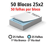 Blocos E Talões  25 Folhas  Ap 75G  25X2