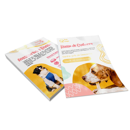 Panfletos, Flyers E Folhetos Couchê 150G Verniz Uv Total Frente E Verso