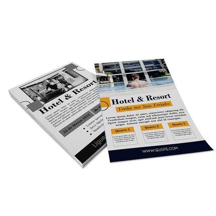 Panfletos, Flyers E Folhetos Couchê 70G Sem Verniz