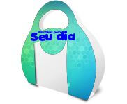 Porta Caneca Alça  Pvc 0,50Mm Premium Branco Sem Caneca 4X0