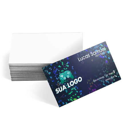 Cartões De Visita Couchê 250G Laminação Holográfica  Frente  4X0