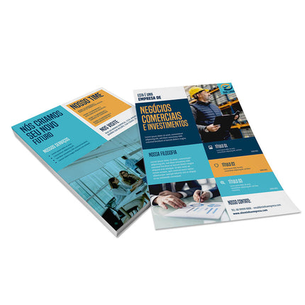 Panfletos, Flyers E Folhetos Couchê 90G Sem Verniz