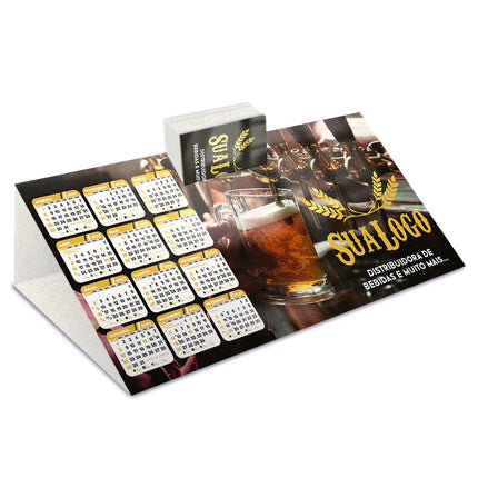 Calendários E Folhinhas 2025 Calendário De Mesa Porta Cartões Simples Supremo 255G Sem Verniz  4X0