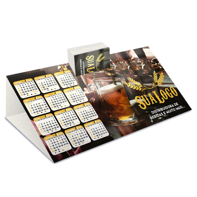 Calendários E Folhinhas 2025 Calendário De Mesa Porta Cartões Simples Supremo 255G Sem Verniz  4X0
