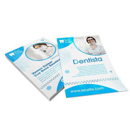 Panfletos, Flyers E Folhetos Couchê 150G Verniz Uv Total Frente E Verso