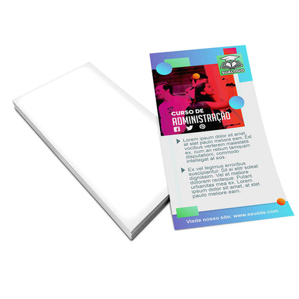 Panfletos, Flyers E Folhetos Couchê 150G Sem Verniz