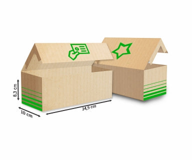 Caixas Para Cartão Papelão Ondulado 340G Personalizada Para 250 Cartões  1X0