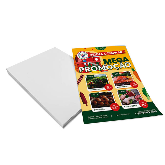 Panfletos, Flyers E Folhetos Apergaminhado 180G