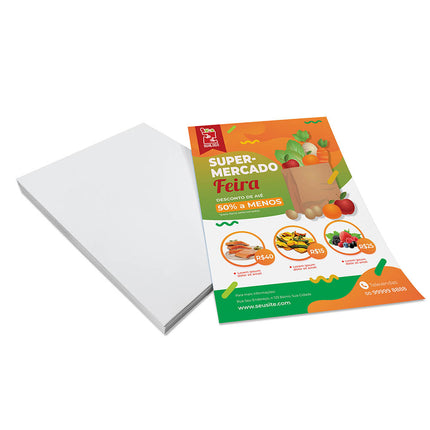 Panfletos, Flyers E Folhetos Couchê 90G Sem Verniz