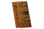 Cardápios Descartáveis Kraft 250G 105X300Mm