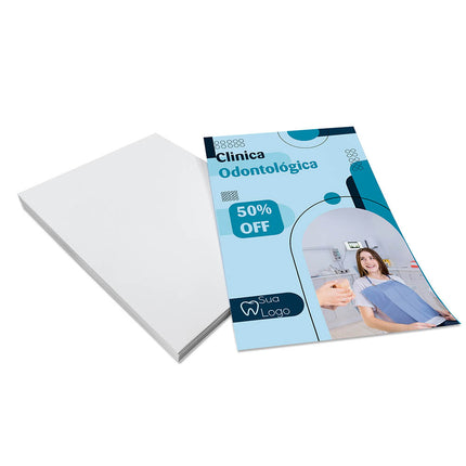 Panfletos, Flyers E Folhetos Couchê 70G Sem Verniz