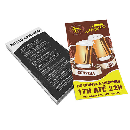 Panfletos, Flyers E Folhetos - Apergaminhado 240G
