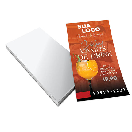Panfletos, Flyers E Folhetos Couchê 115G Sem Verniz