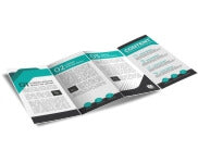 Folders E Mala Direta Couchê 115G Sem Verniz 3 Dobras