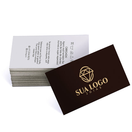 Mini Cartão Supremo 255G Verniz Uv Total Frente