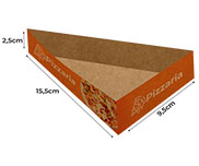 Embalagens Para Delivery Kraft 250G Fatia Pizza Para Balcão  4X0