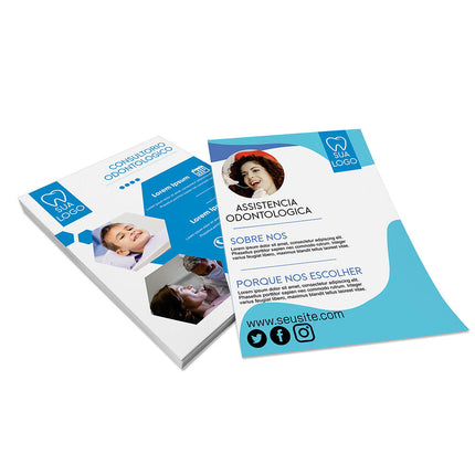 Panfletos, Flyers E Folhetos Couchê 90G Sem Verniz