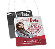 Credencial Couche 300G Com Cordão 87X120Mm