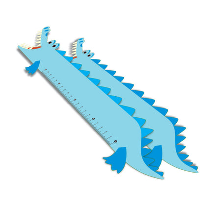 Réguas Pvc 0,50Mm Premium Branco  Infantil Modelo Jacaré 20Cm  4X0