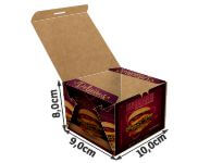 Embalagens Para Delivery Kraft 250G Lanches E Sanduiches Pequena  4X0