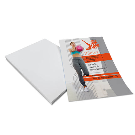 Panfletos, Flyers E Folhetos Couchê 115G Sem Verniz