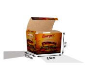 Embalagens Para Delivery Kraft 250G Salgados Pequena  4X0