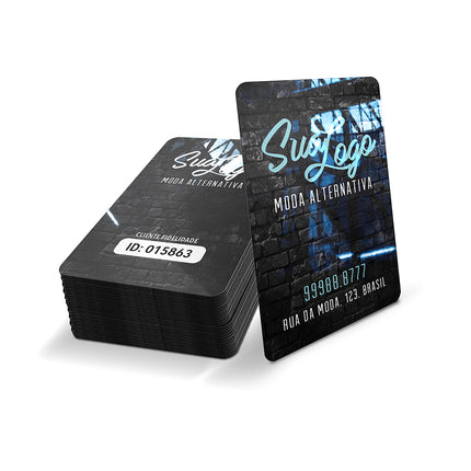 Cartões Fidelidade  Plástico Compacto 50G