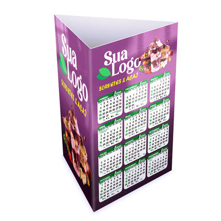 Calendários E Folhinhas 2025 Calendário De Mesa Porta Canetas Vertical Supremo 255G Sem Verniz  4X0