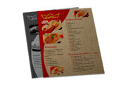 Cardápios Descartáveis Kraft 250G 210X300Mm