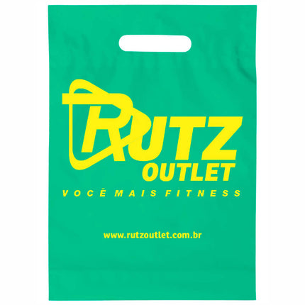 Sacolas   Plásticas Boca Vazada 300X400Mm Verde Água  1X0