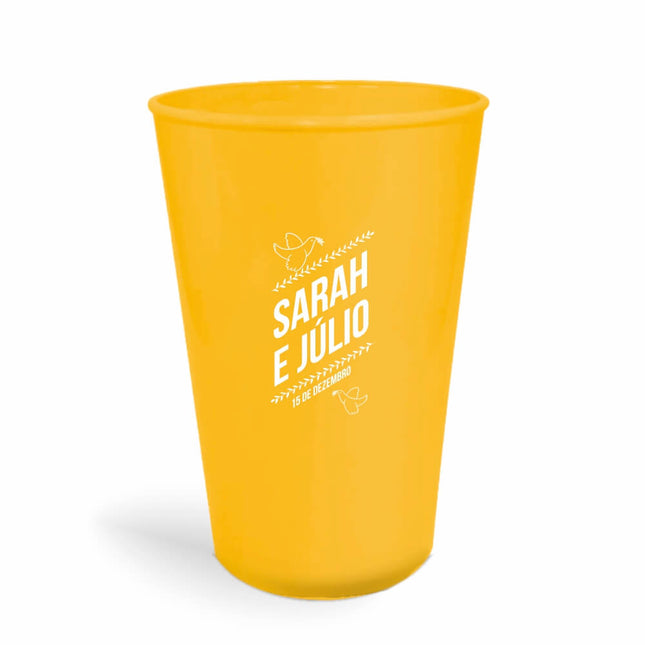 Copo Twister 600Ml  Leitoso Amarelo  1X0