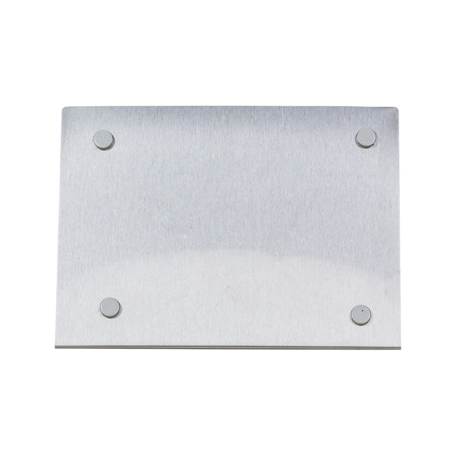 Porta Retrato Inox Escovado Com Imã  - 06589-Pra