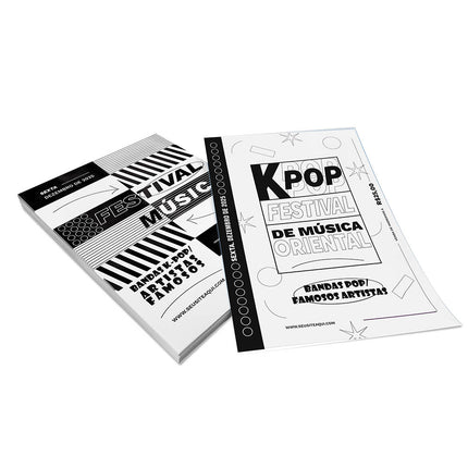 Panfletos, Flyers E Folhetos - Apergaminhado 75G