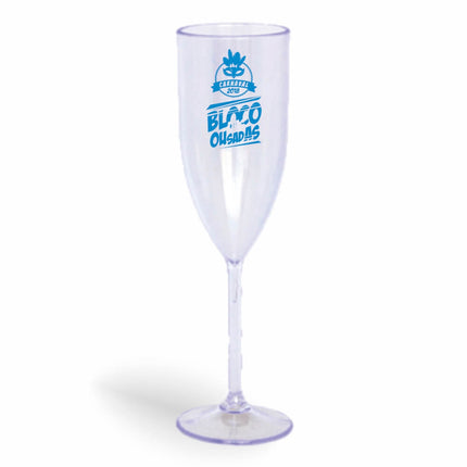 Taça De Champanhe 180Ml Impressão  Transparente Cristal  1X0