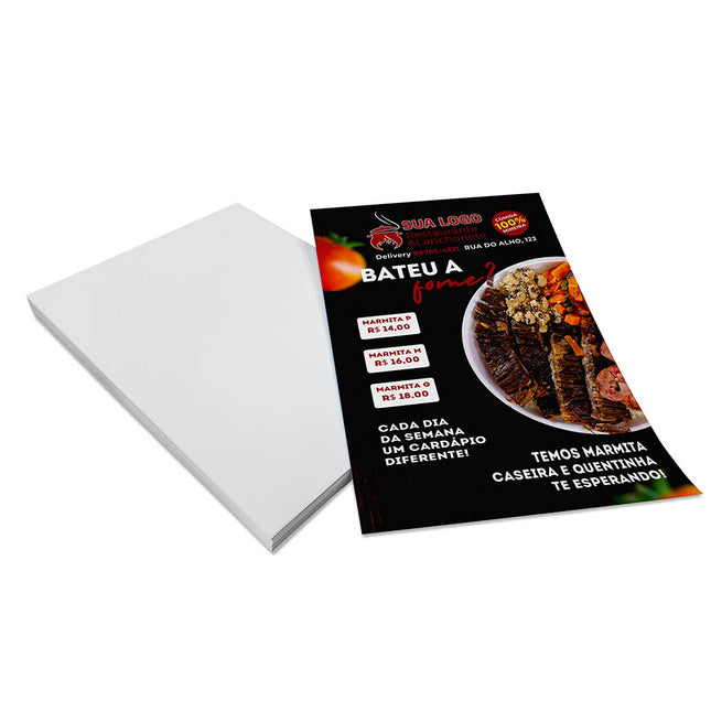 Panfletos, Flyers E Folhetos Couchê 150G Sem Verniz