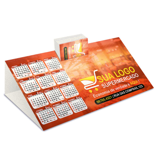 Calendários E Folhinhas 2025 Calendário De Mesa Porta Cartões Simples Supremo 255G Sem Verniz  4X0