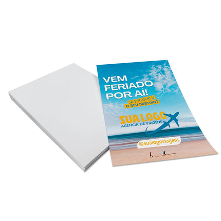 Panfletos, Flyers E Folhetos Couchê 115G Sem Verniz